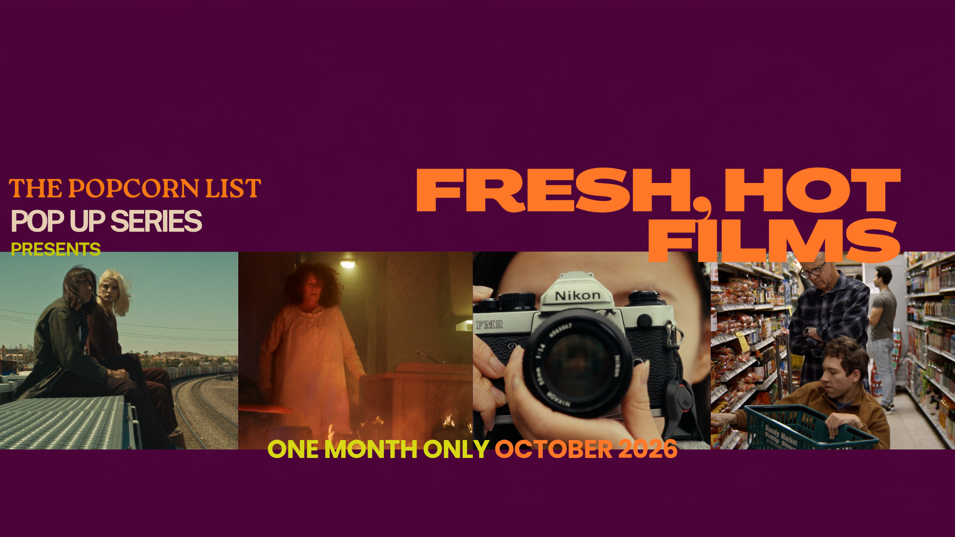 The Popcorn List: Pop Up Series banner
